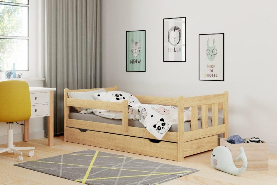 STA Dětská postel z masivu IRINA - 180x80 cm