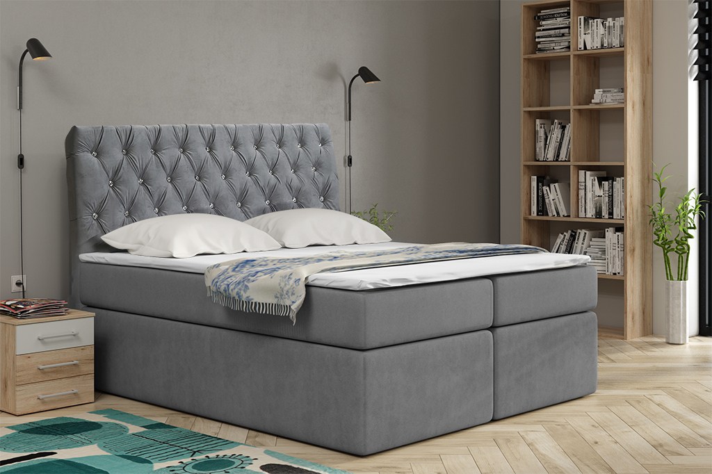 Eka Kontinentální čalouněná postel Luxurious - Cassablanca (180x200 cm)
