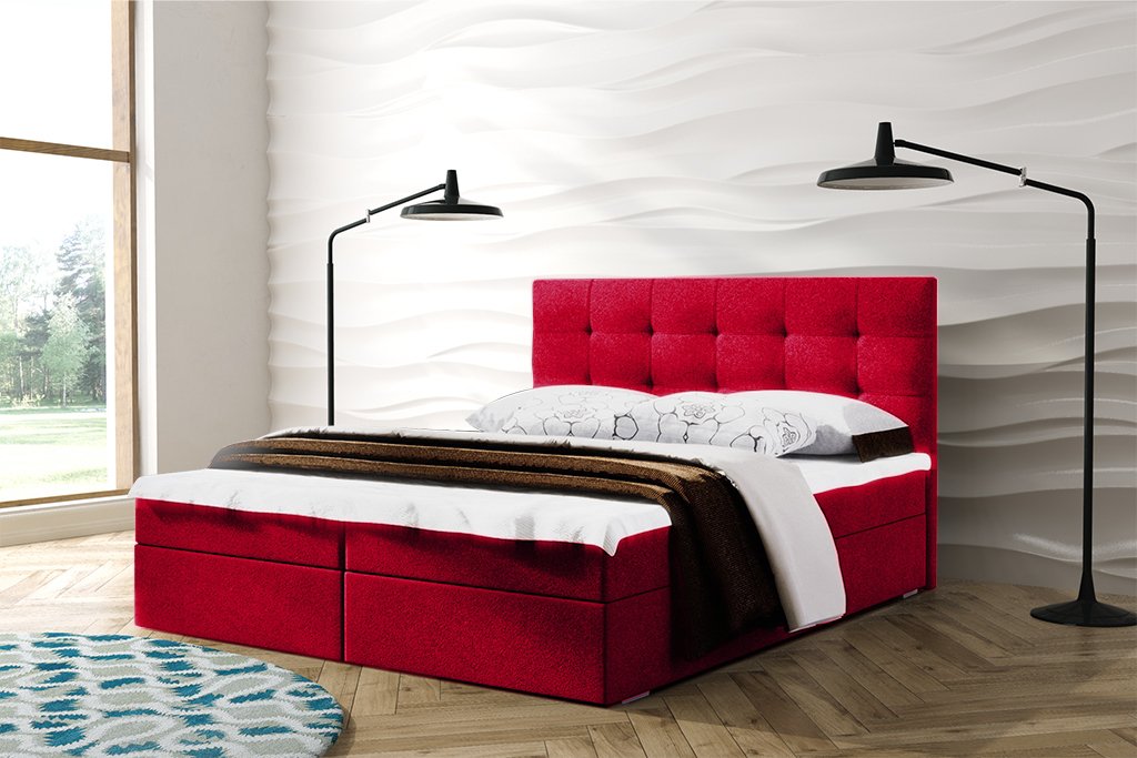 Eka Kontinentální čalouněná postel OSLO (90x200 cm)