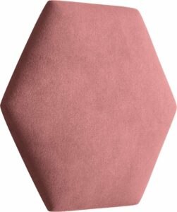 Eka Čalouněný panel Hexagon   - Tmavá růžová 2323