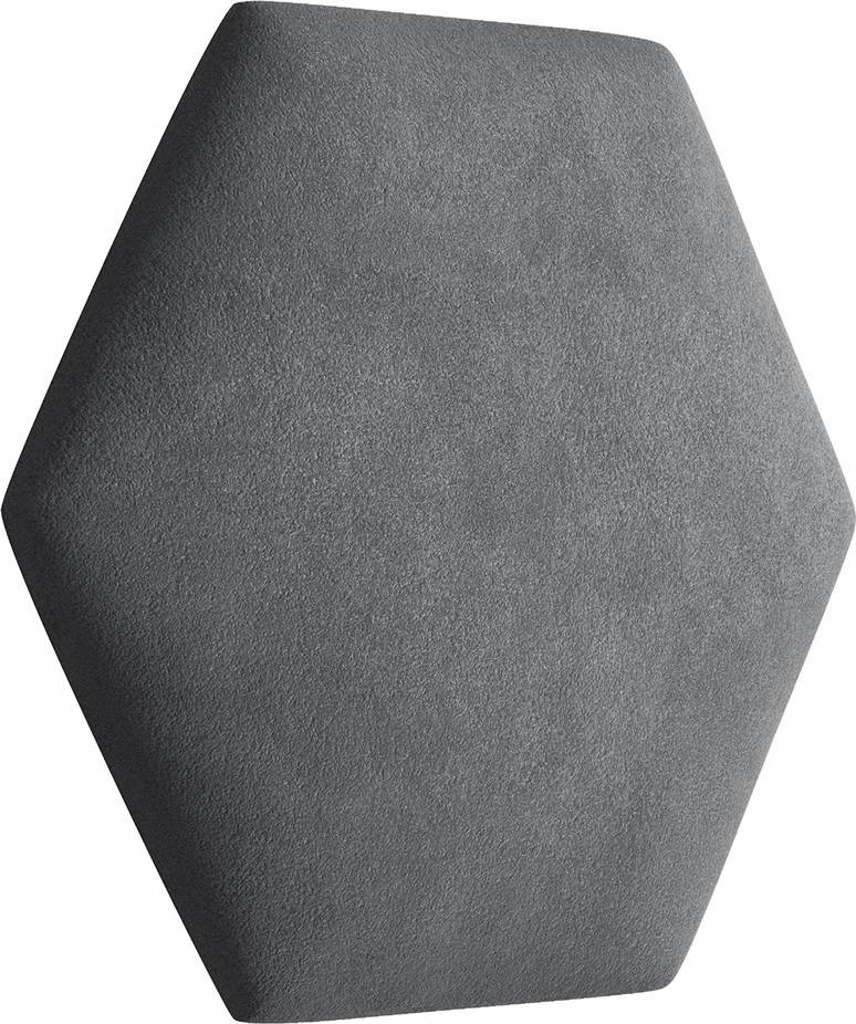 Eka Čalouněný panel Hexagon   - Tmavá šedá 2315