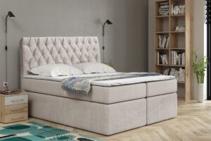 Eka Kontinentální čalouněná postel Luxurious - Cassablanca (140x200 cm)