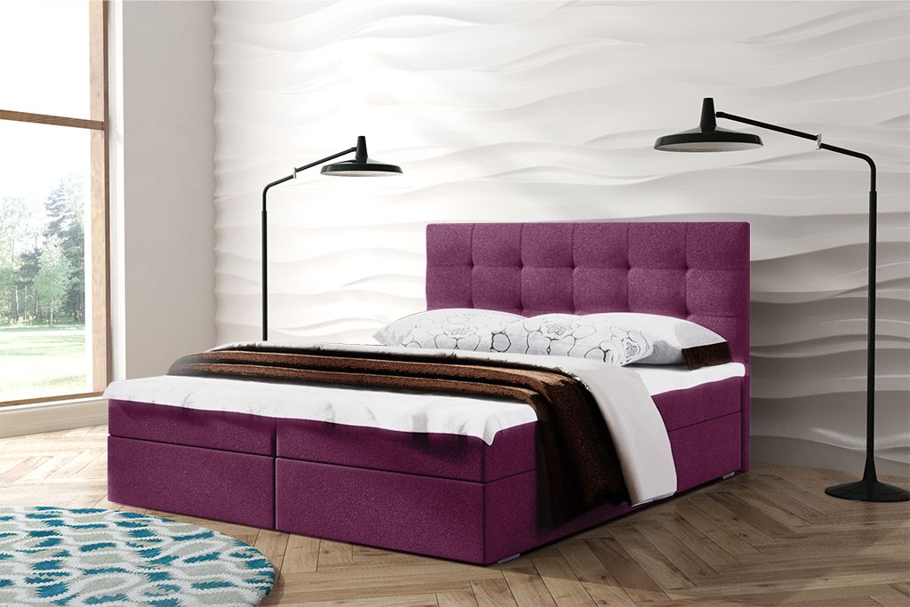 Eka Kontinentální čalouněná postel OSLO (140x200 cm)