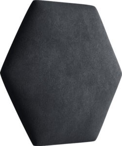 Eka Čalouněný panel Hexagon   - Černá 2316