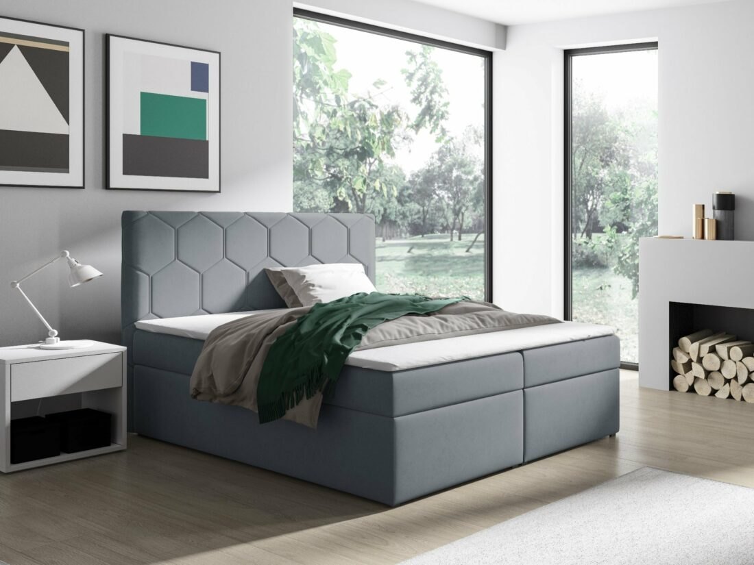 Eka Kontinentální čalouněná postel MEDOX -  (120x200 cm)