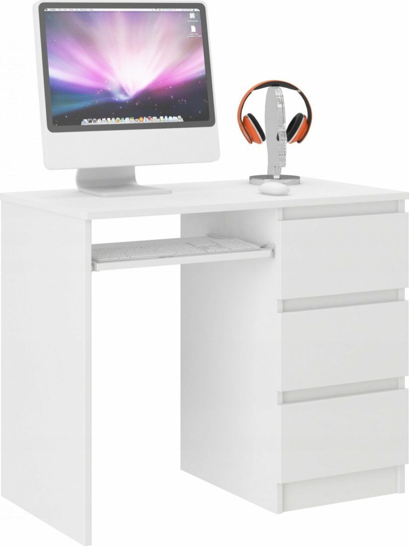 MBN Počítačový stůl MODERN N3 96 cm - Bílý