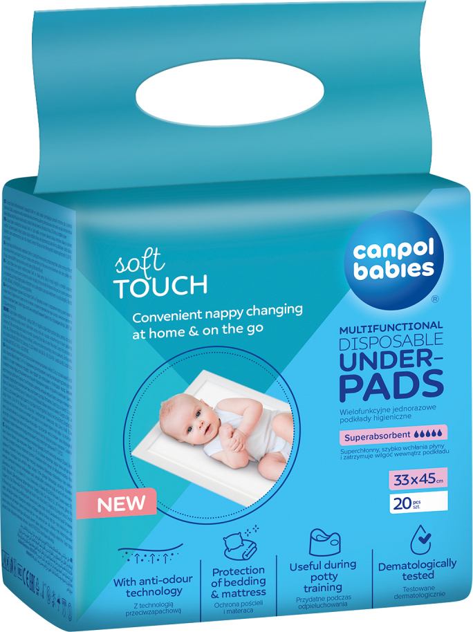 Canpol babies Multifunkční hygienické podložky 33x45cm 20ks