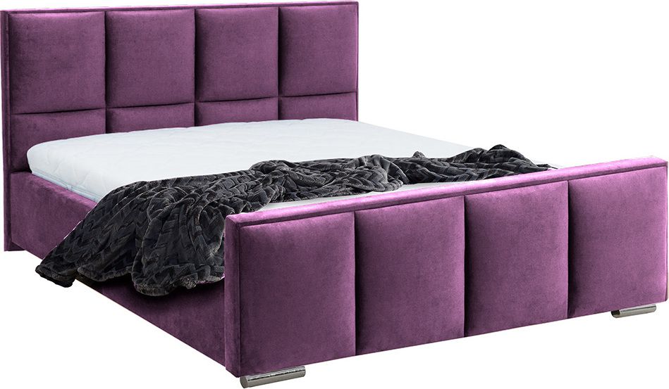 Eka Čalouněná postel PASSION s dřevěným úložným prostorem 140x200 cm