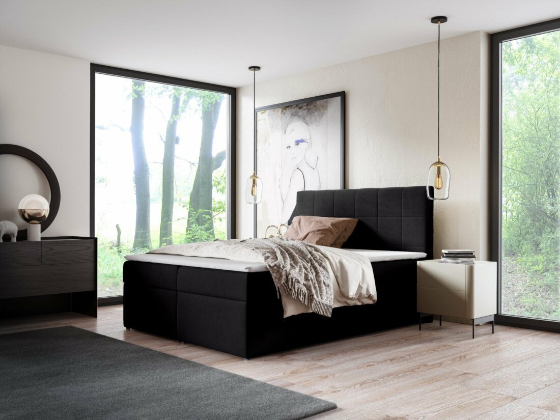 Eka Kontinentální čalouněná postel SMART -  (120x200 cm)