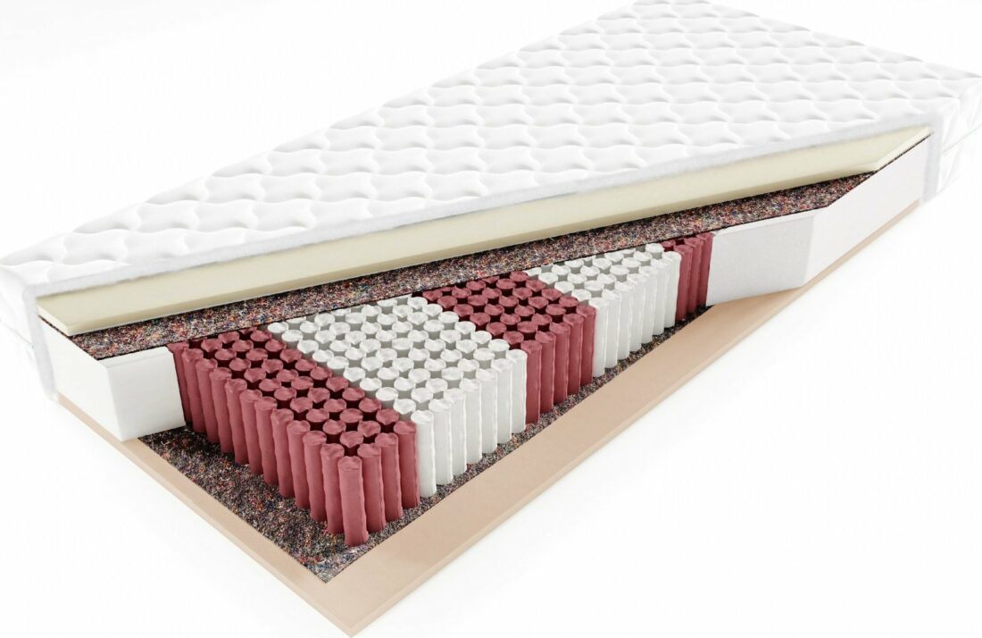 KAC Vícekapsová taštičková matrace s paměťovou pěnou VISCO a elastickou pěnou PORTORIKO 160x200 cm