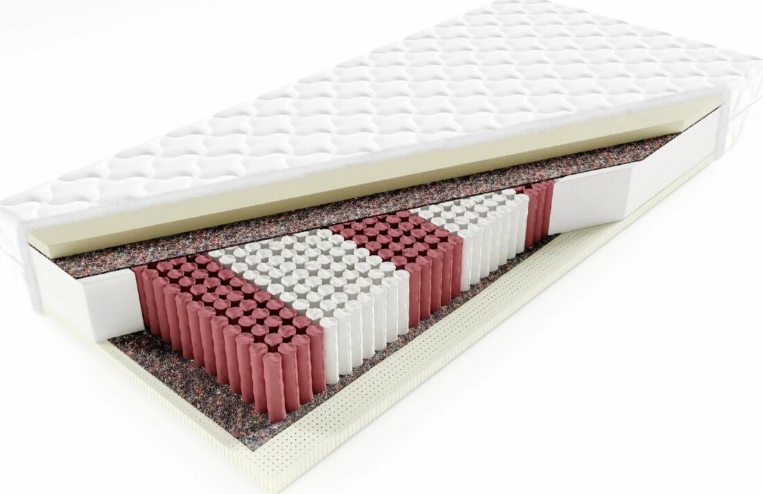 KAC Vícekapsová taštičková matrace s paměťovou pěnou VISCO a latexem GRAND 160x200 cm