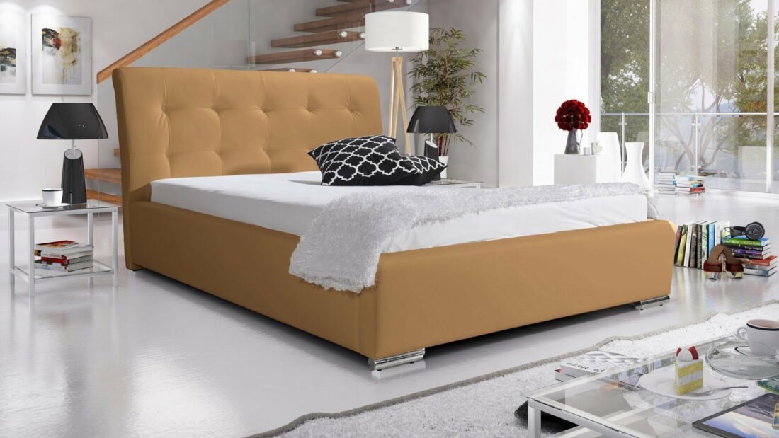 Eka Čalouněná postel Star - Eko-kůže 140x200 cm