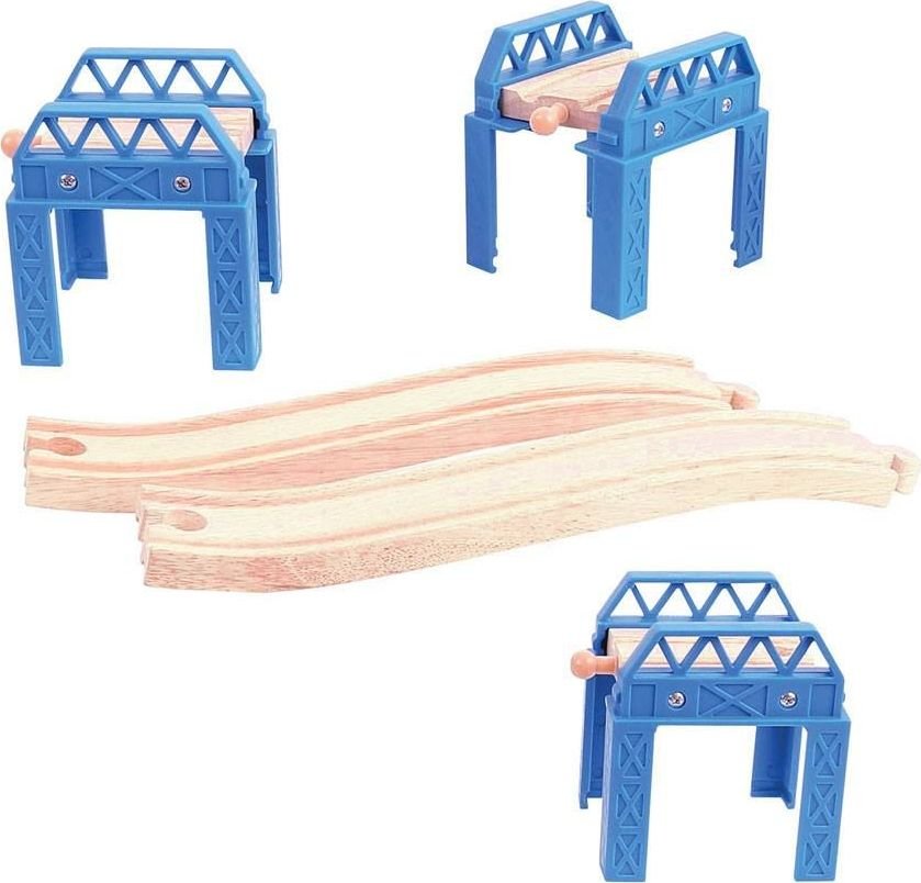 Bigjigs Rail Dřevěné koleje set - mostní konstrukce