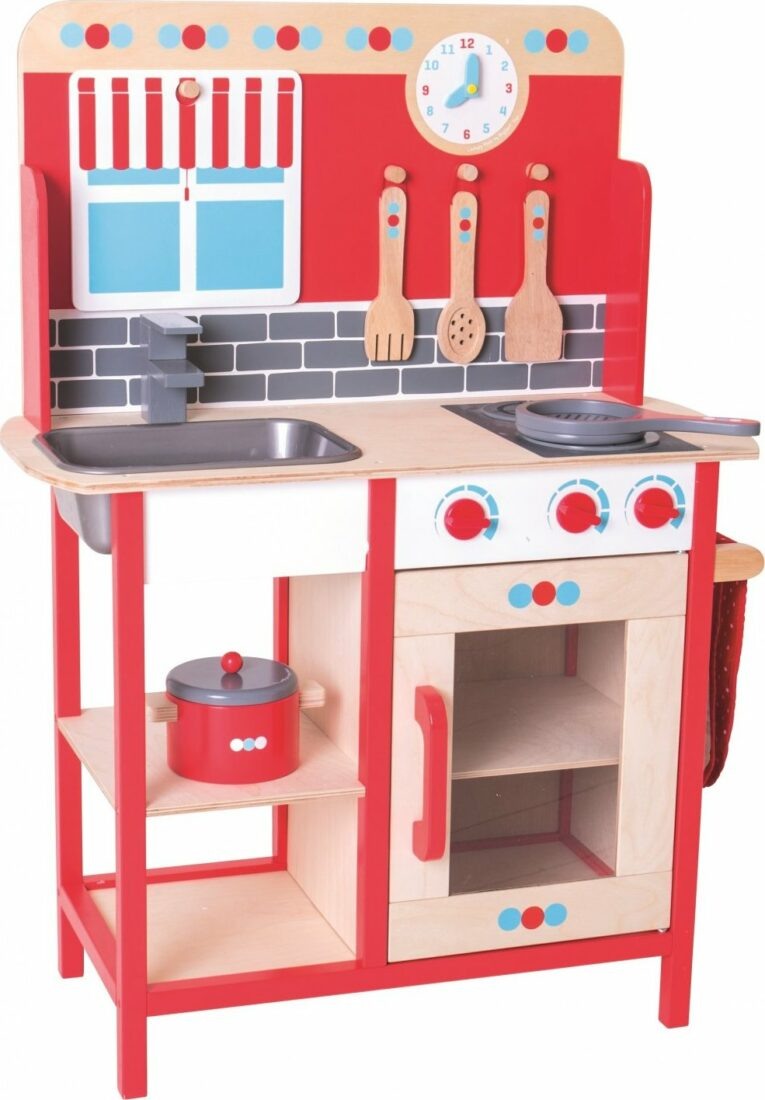 Bigjigs Toys Dřevěná dětská kuchyňka