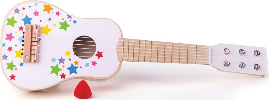 Bigjigs Toys Dřevěná kytara Star