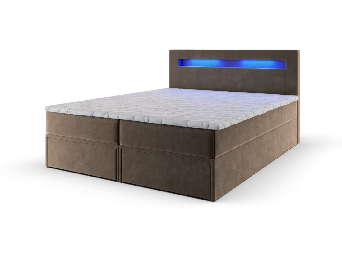 MSL Kontinentální čalouněná postel LINDOS (180 x )