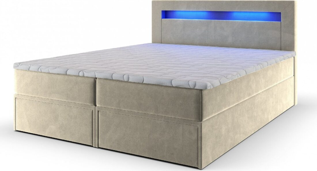 MSL Kontinentální čalouněná postel LINDOS (140 x )