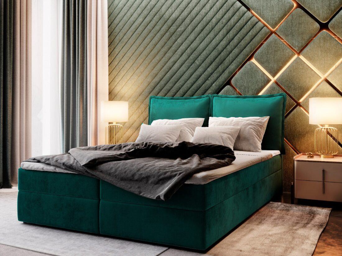 MSL Kontinentální čalouněná postel LOTO (180 x )